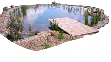 Zahradní jezírko v Praze